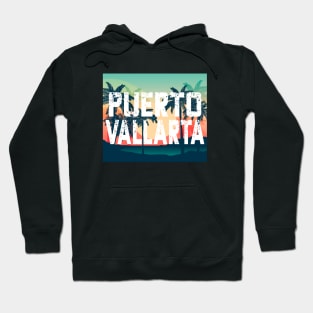 Puerto Vallarta Mexico Palm Tree Vacation Hoodie